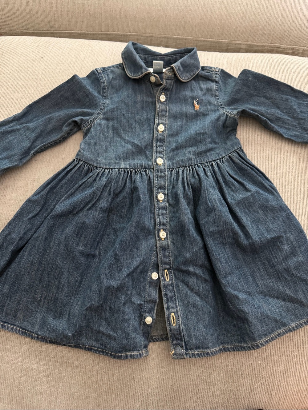 Ralph Lauren Blue Denim Shirt Dress